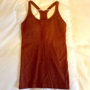 Lululemon Ebb to Street Tank Top in Ancient Copper.